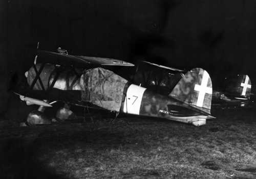 Night fighter biplane