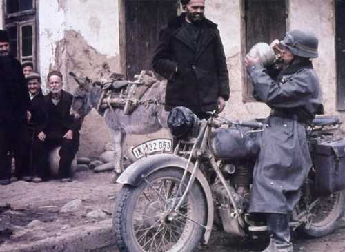 Thirsty dispatch rider