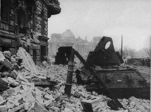 Knocked out T-34