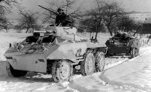 M8 Greyhound in Winter Camo