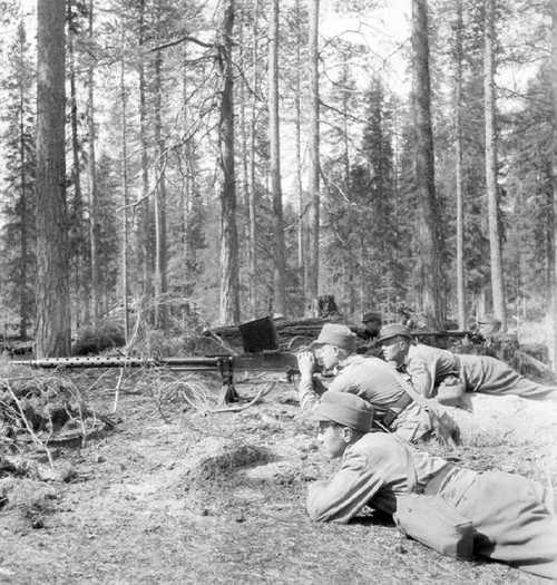 Finish Lahti L-39 20 mm Anti-Tank rifle in action