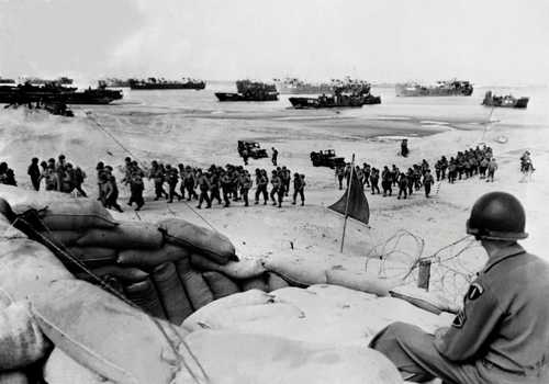Came off the landing ships