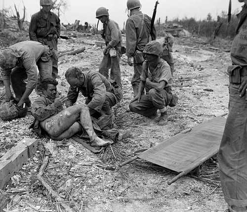 Wounded on Peleliu