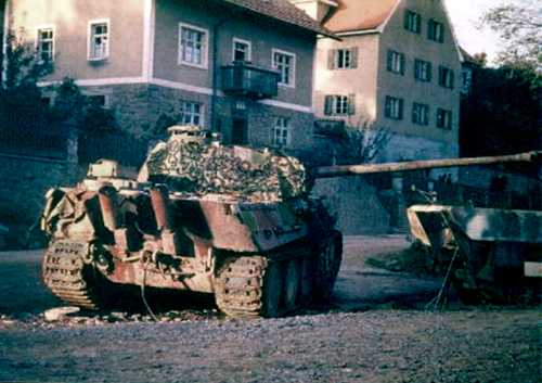 Panther tank ambadoned