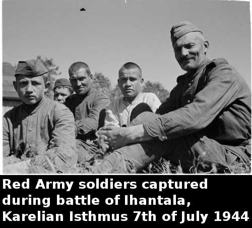 Group of Red Army POWS in Ihantala (1944)