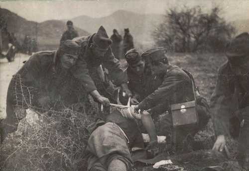 Helping the wounded