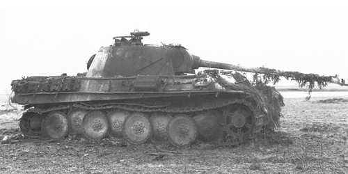 Burnt out Panther Ausf.G 