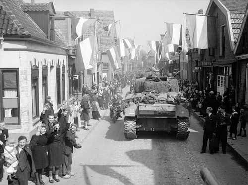 Civilians greet Canadian troops