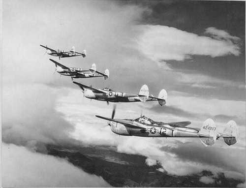 P-38's of the 27th Fighter Squadron