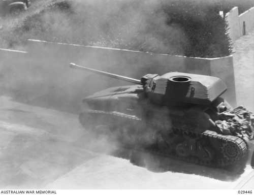 ACIV Cruiser Tank during firing trials