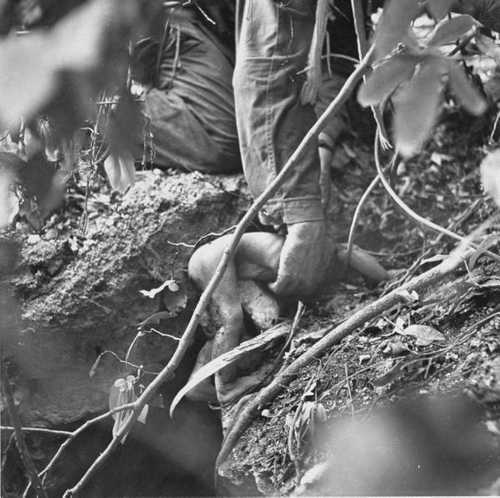 Marine Helping Infant