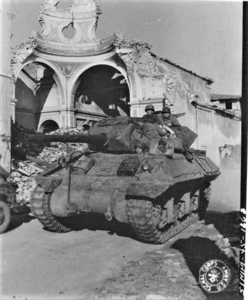 Tank destroyer on the move