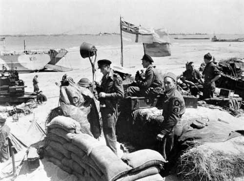 On the British sector