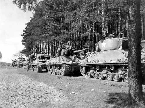 Column of tanks