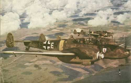 Me-110s during Battle of Britain