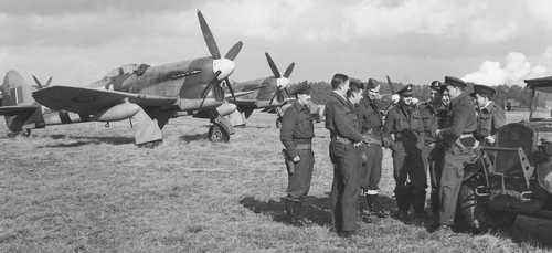 Tempest Fighters in Brussels 1944