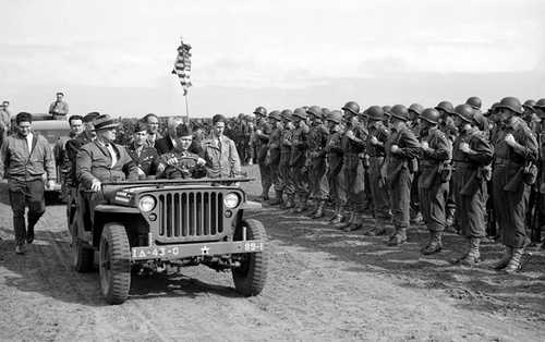 Presidential review of the troops