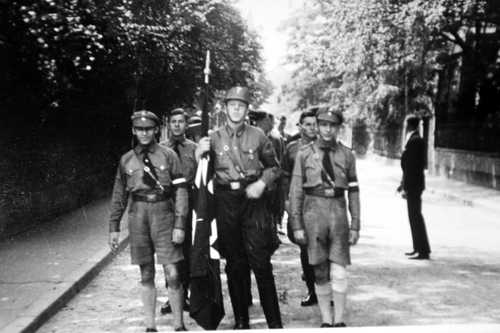Hitler youth on the march 