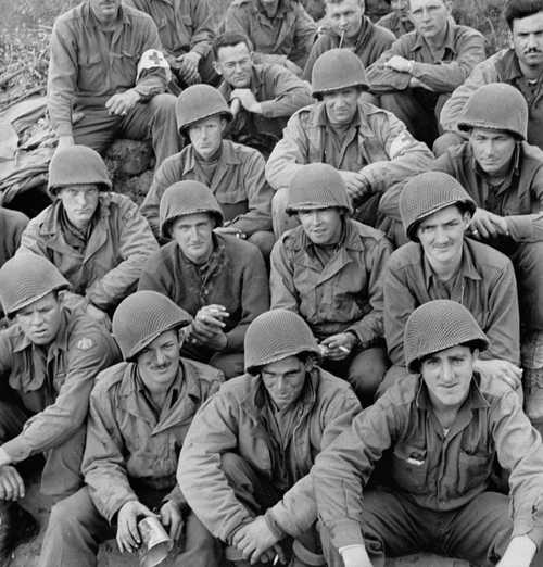 Members of the 45th Infantry Division