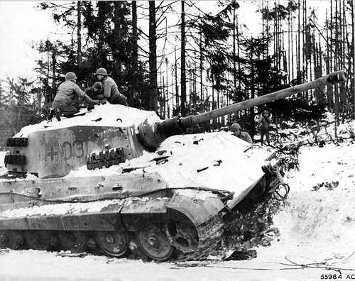 Destroyed Tiger tank