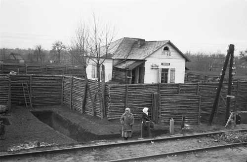 Fortified railway station