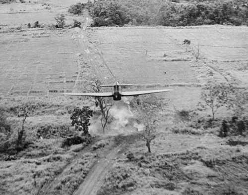 Hurri on a bombing run