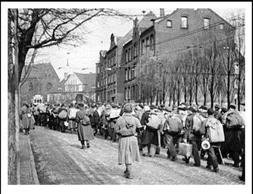 Soviets Herding Hungarian Civilians, 1944