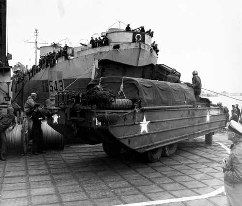 DUKW unloaded