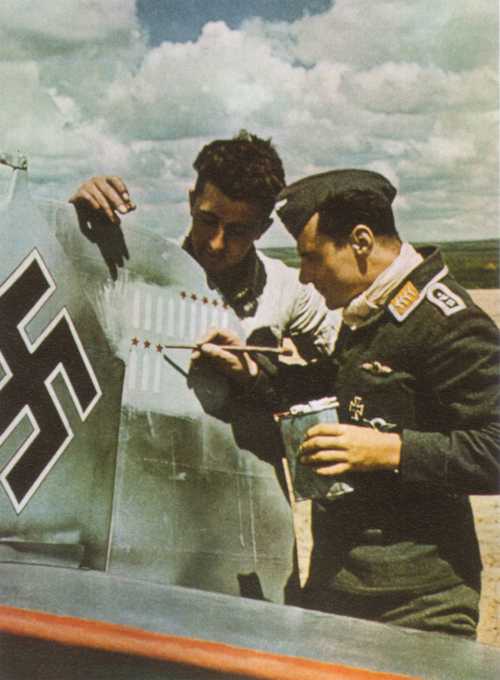 Painting kills on tail