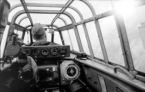 Inside the cockpit