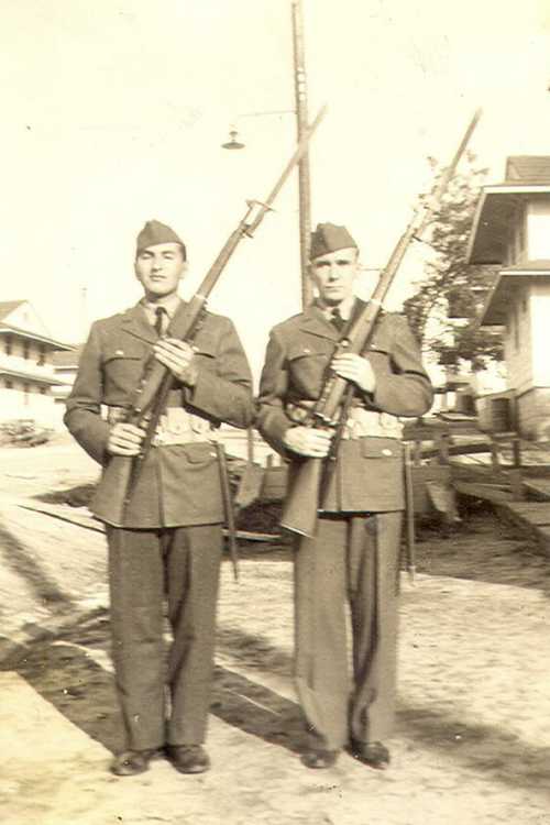 My Dad and Buddy 1944 Ca