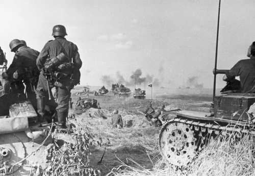 Panzers on the attack