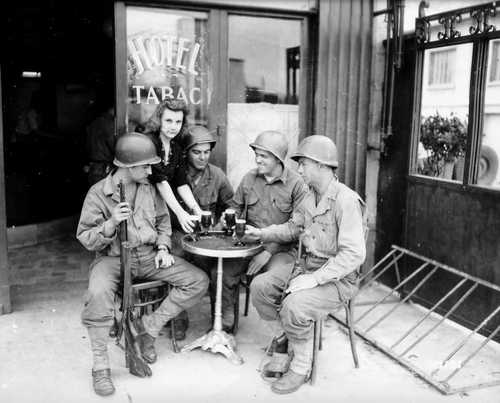 Soldiers at a Pub