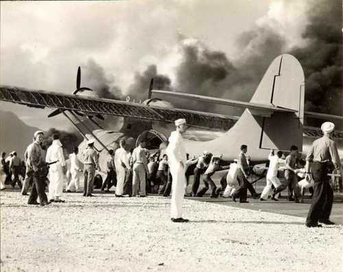 Pearl Harbor during the attack