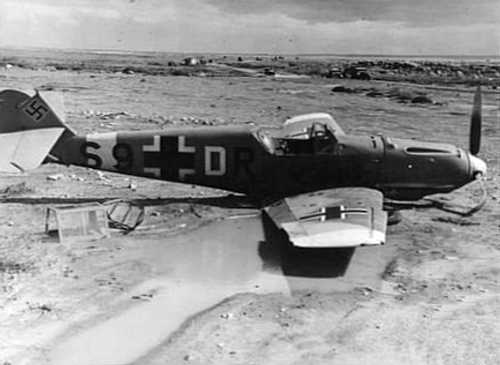 Bf 109 down