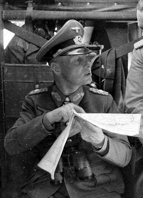 Rommel with map in hand