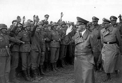 Visit by Hitler and Mussolini