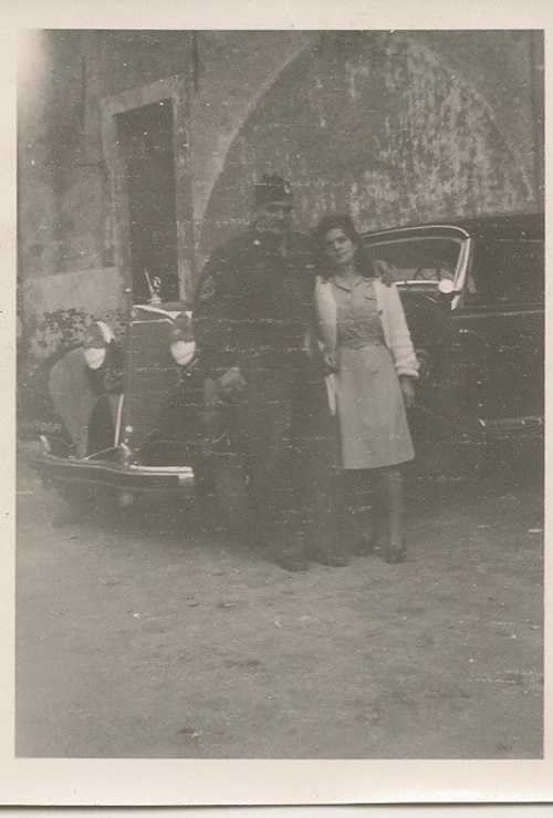 War bride staff Car honeymoon 