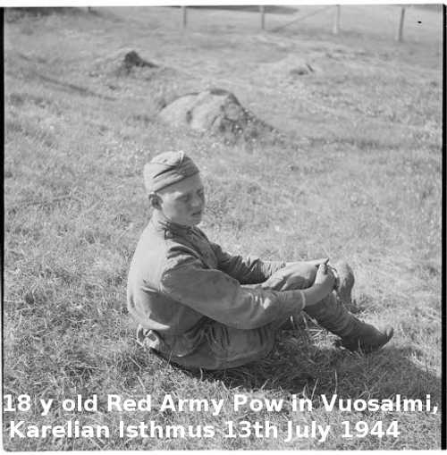 18 y old Red Army POW in Vuosalmi( 1944)