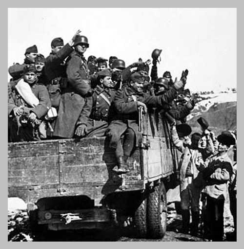 Hungarian Troops Advance, Ruthenia, 1939