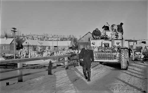 Captured T-28 tank