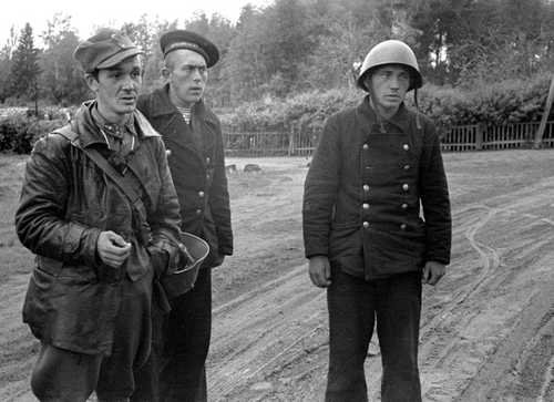 Captured Soviet Baltic Fleet sailors