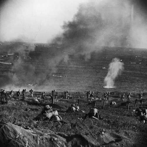 Under fire on Iwo Jima