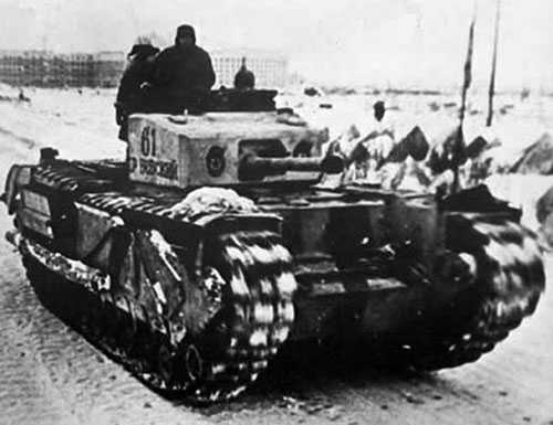Soviet Churchill tank.