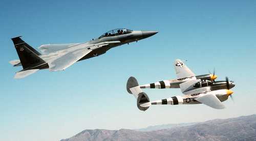 F-15 and P-38