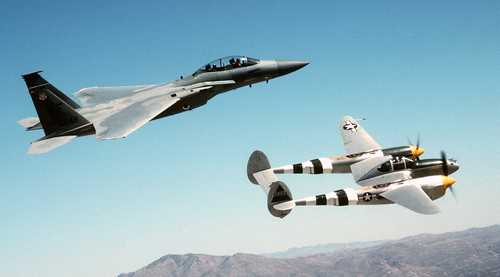 F-15 and P-38
