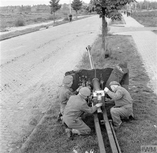 Road covered for German armor