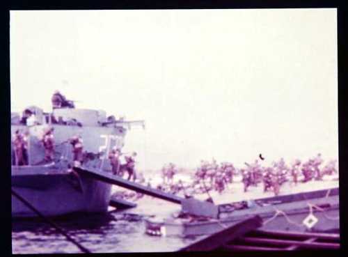Troops unloading