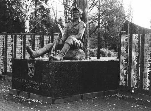 Forest warrior monument