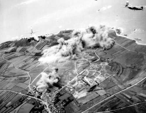 Bombing Normandy Coast